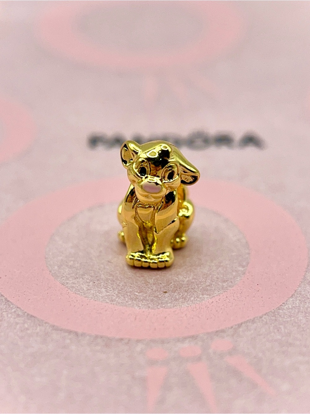 Pandora Disney The Lion King Simba Gold Plated Charm 768242